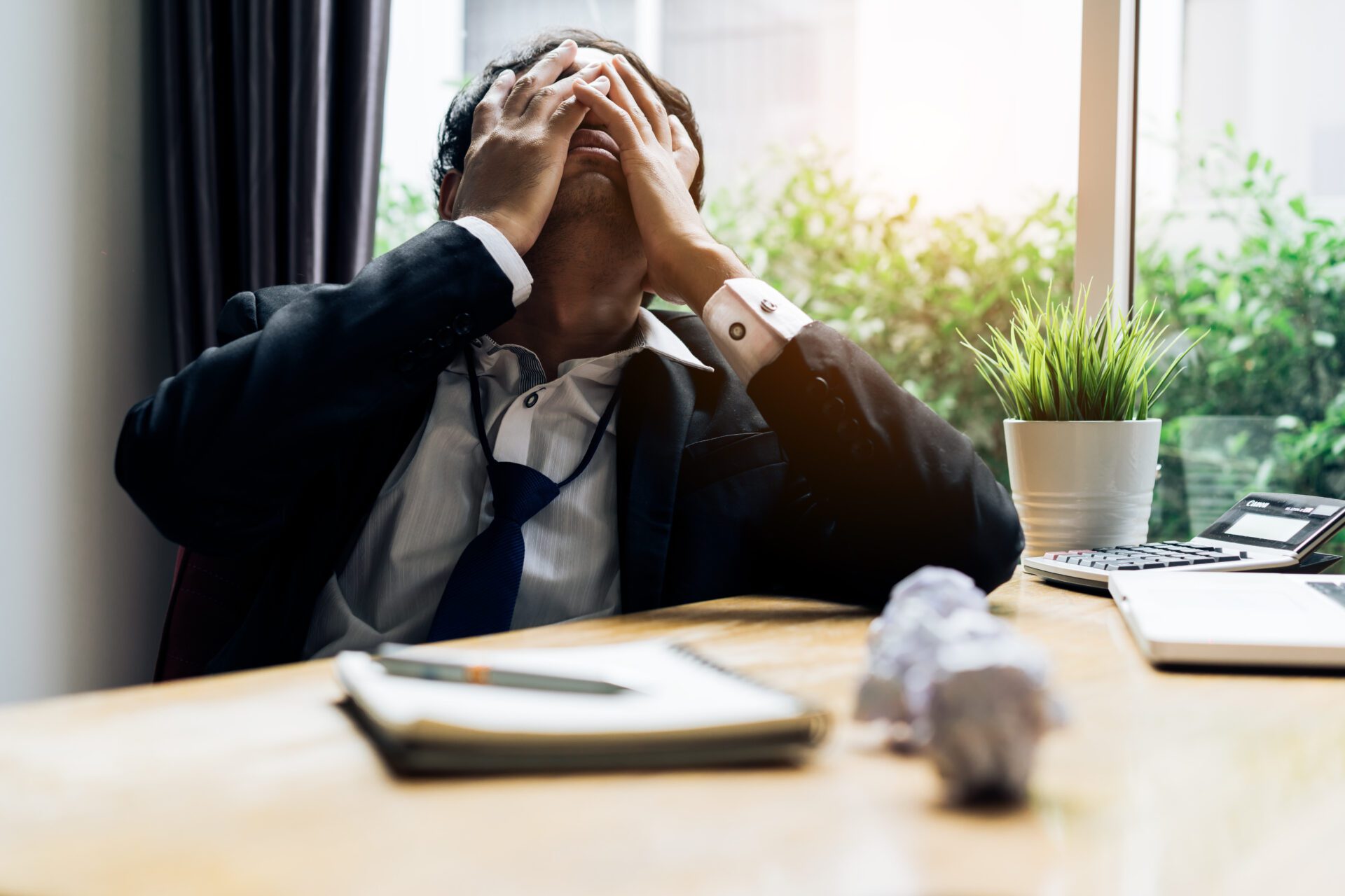 96477140_l_normal_none Businessman failure project plan deadline serious emotion and depression or deadline at office room with paperwork